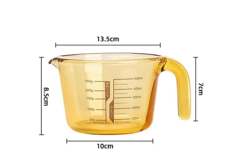 Glass, Food-Grade Measuring Cups