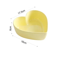 Heart-Shaped Ceramic Bowls