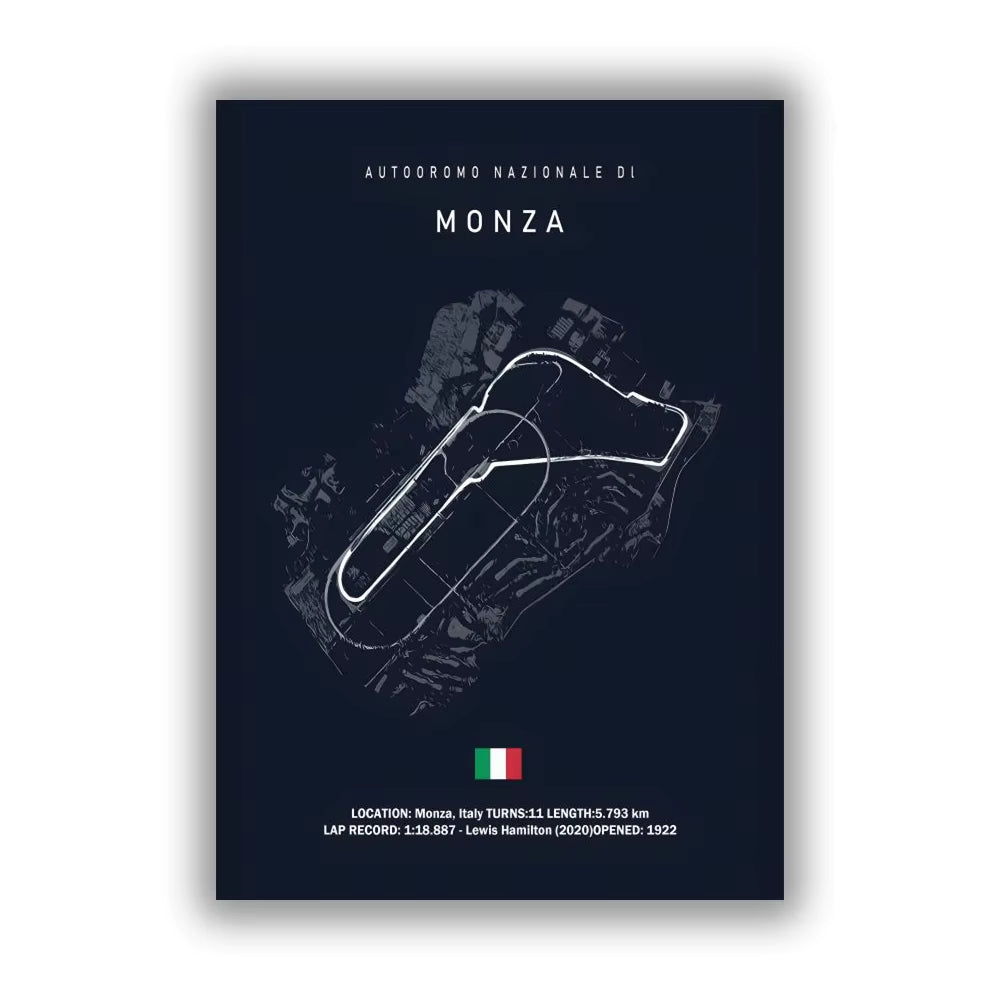 F1 Monaco Circuit Wall Prints