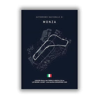 F1 Monaco Circuit Wall Prints