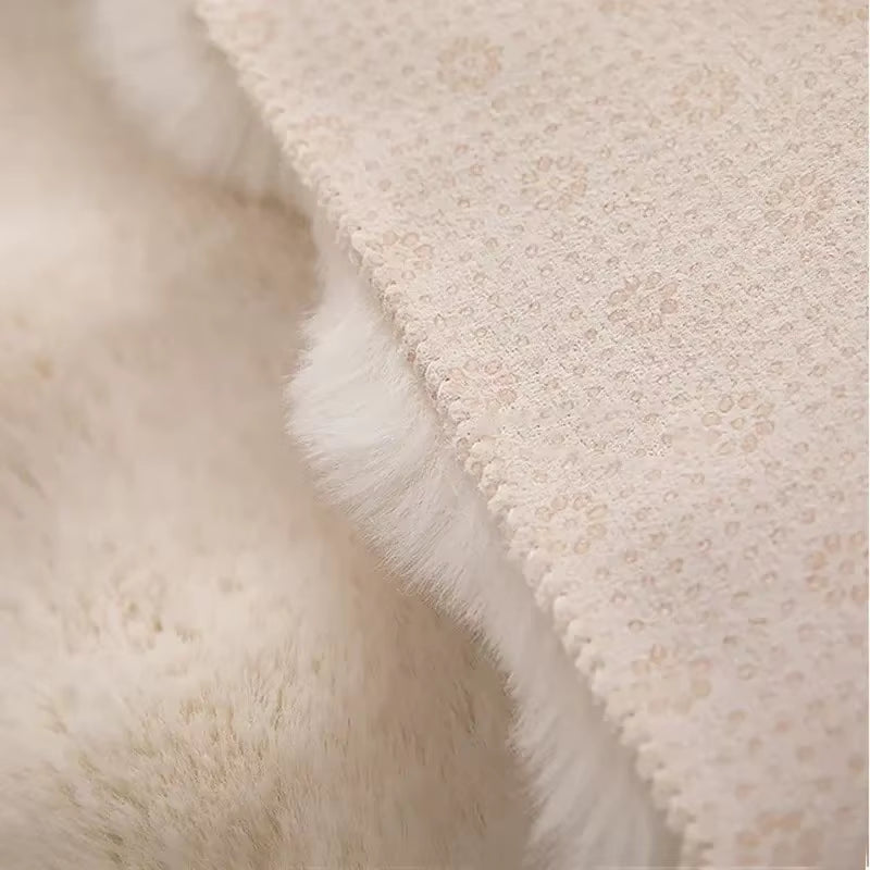 Faux Rabbit Hair Plush Rug