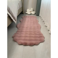 Plush Irregular Bubble Fleece Area Rug