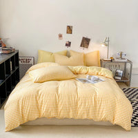 Trendy Reversible Plaid Duvet Cover