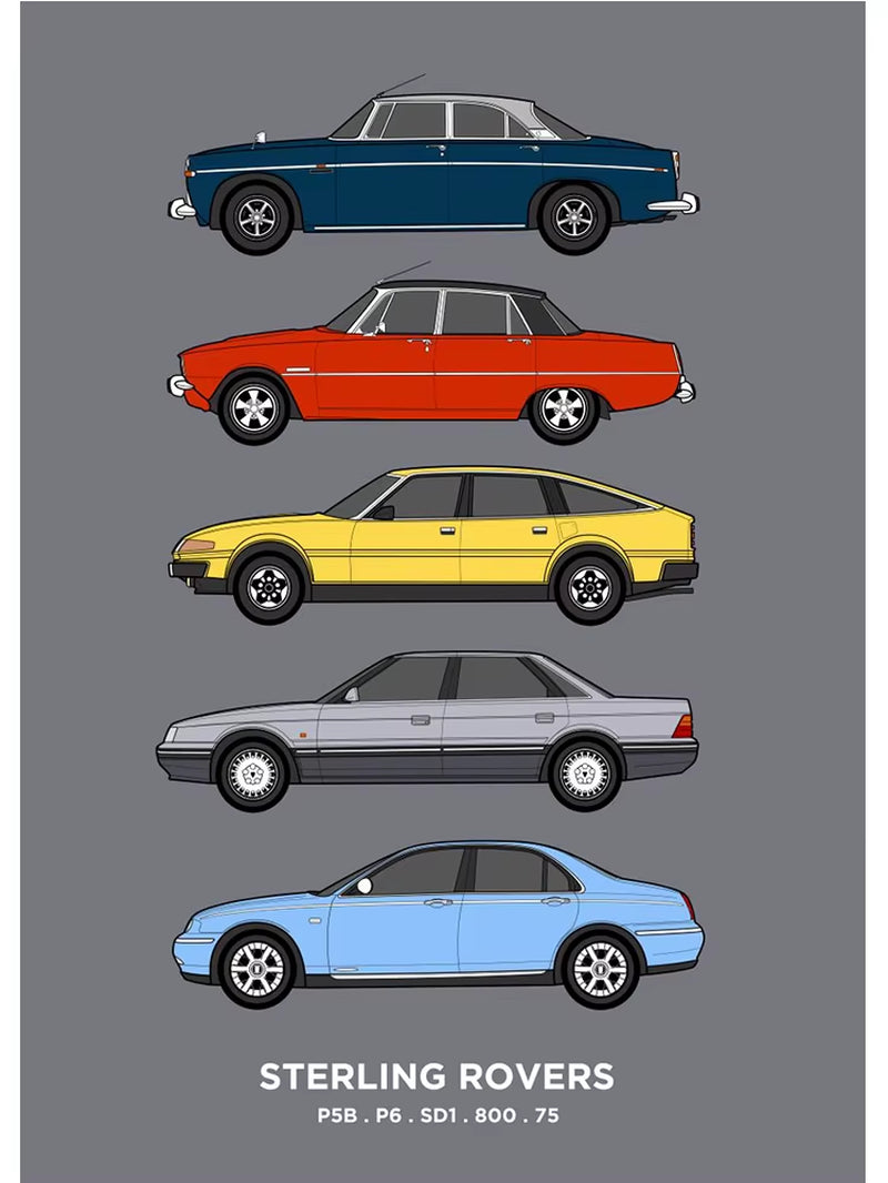 Rover Classic Car Wall Print