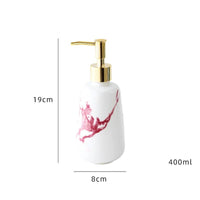 Ceramic Gold-Plated Marble Soap Dispenser