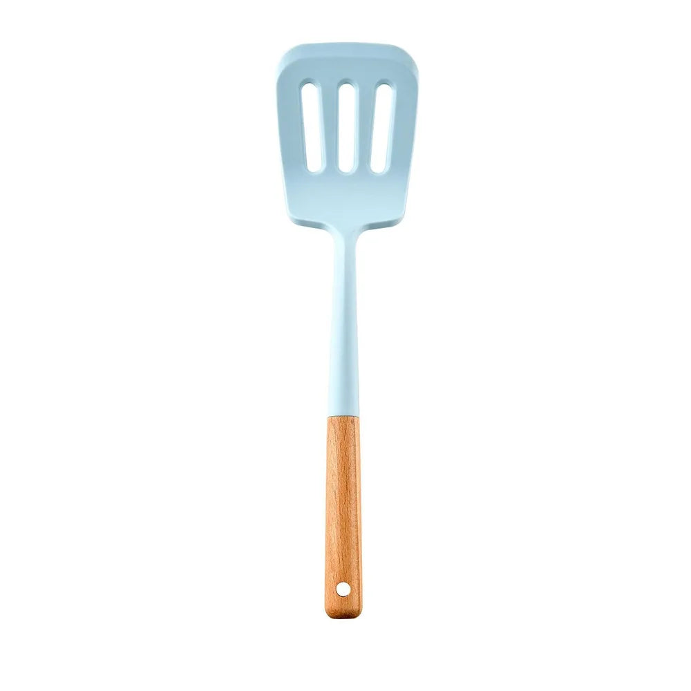 Blue Silicone Non-Stick Cooking Utensils