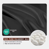 Smooth 3Pcs Set Mulberry Silk Bedding Sheet Set, High End 1Pc Fitted Sheet and 2Pcs Pillowcase, Bed Mattress Cover 140/160/200Cm