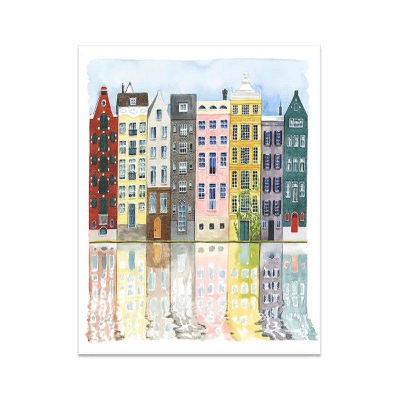 Colorful Buildings Wall Prints