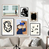 Abstract Lined Canvas Wall Prints