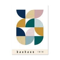 Bauhaus Abstract Geometry Canvas Wall Prints