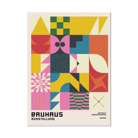 Bauhaus Abstract Geometry Canvas Wall Prints