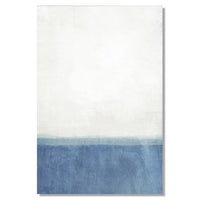 Impressionist Blue and Black Canvas Wall Prints