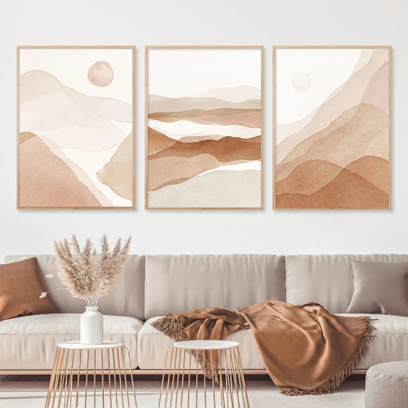 Minimalist Watercolor Canvas Wall Prints