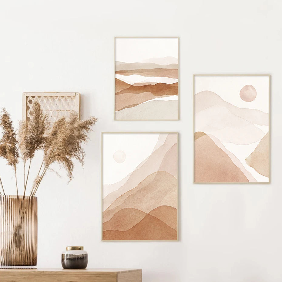 Minimalist Watercolor Canvas Wall Prints