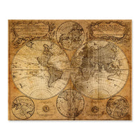 Antique Ancient History Map of the World Canvas Print