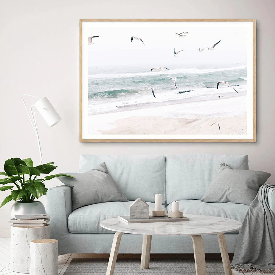 Coastal Landscape Canvas Wall Print