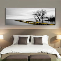 Calm Lakeside Long Canvas Wall Prints