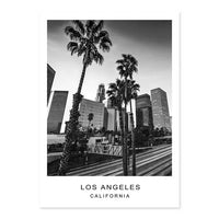 Los Angeles City Map Canvas Prints