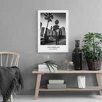 Los Angeles City Map Canvas Prints