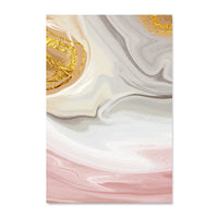 Pink, Gold, & Gray Marbled Canvas Wall Prints