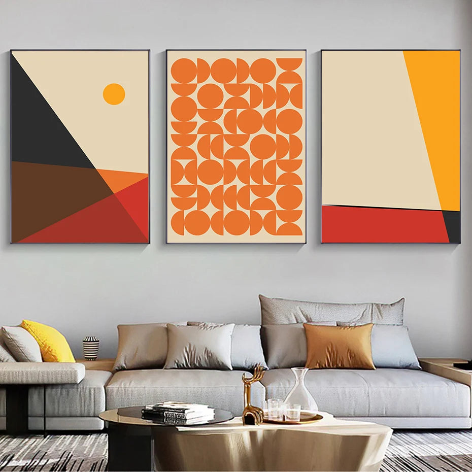 Colorful Graphic Shapes Canvas Print