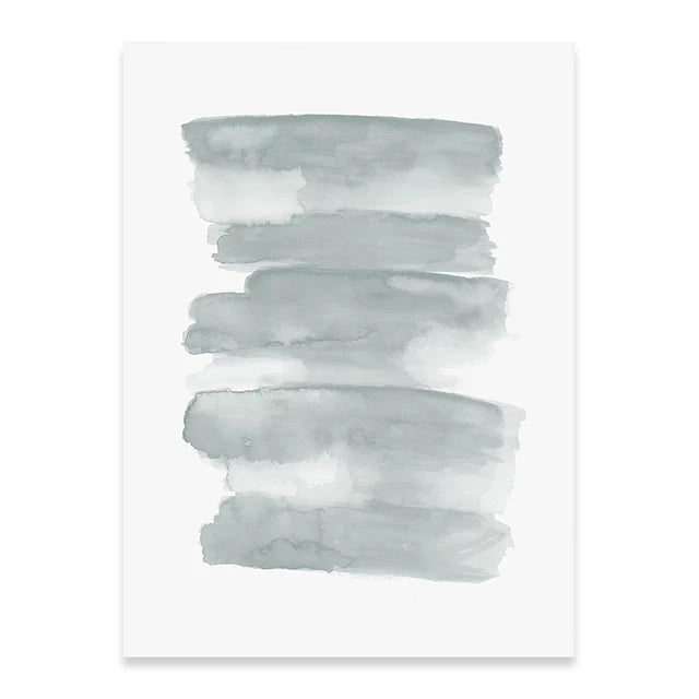 Light Green Watercolor Canvas Wall Print