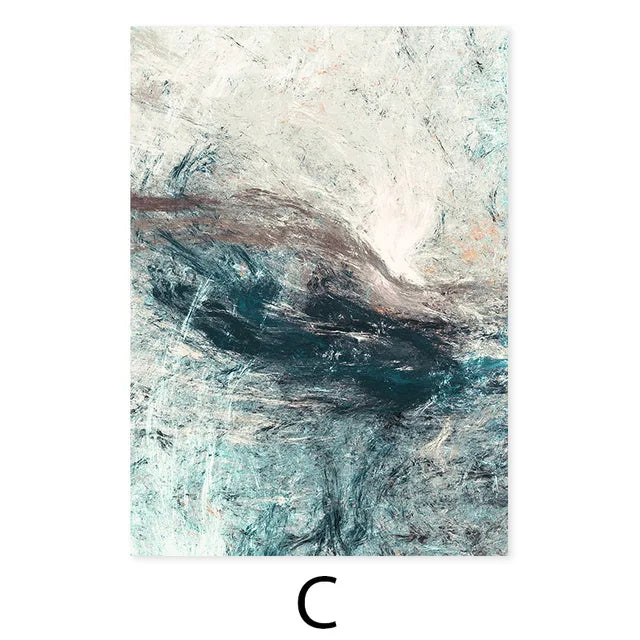 Turquoise Marble Canvas Wall Print