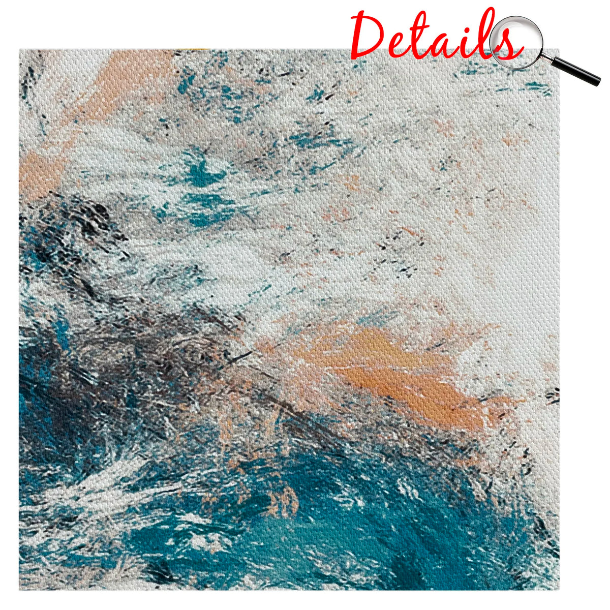 Turquoise Marble Canvas Wall Print