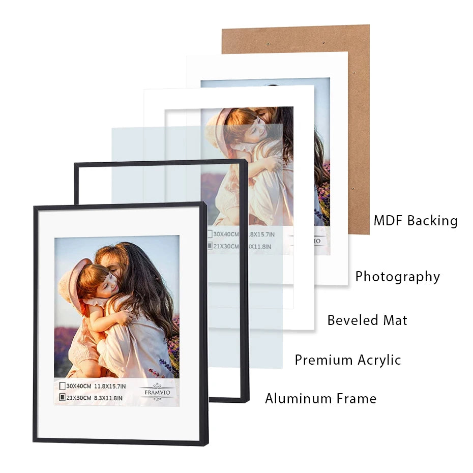 Black Metal Photo Frames