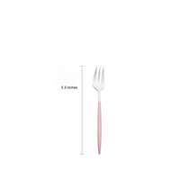 Luxury Pink Silver Cutlery Set