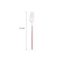 Luxury Pink Silver Cutlery Set