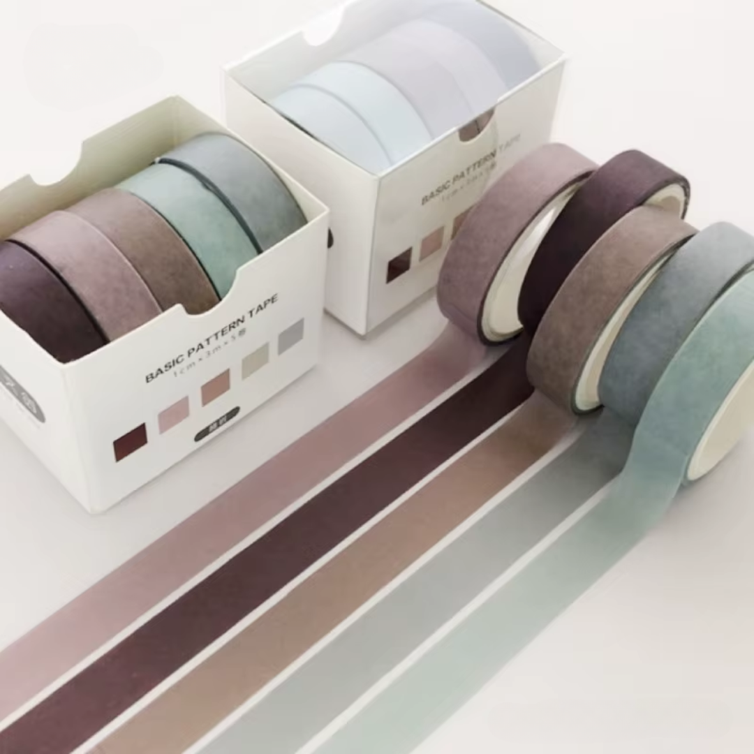 5-Piece Japanese Washi Tape Set