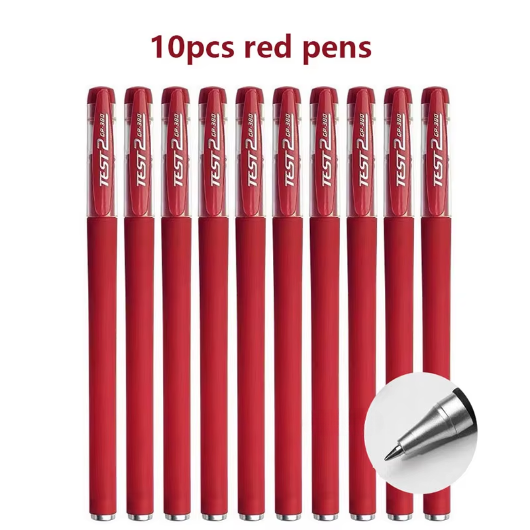 0.5mm Gel Pen Set – Black, Blue, Red Refills