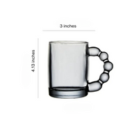 Beaded Glass Mugs