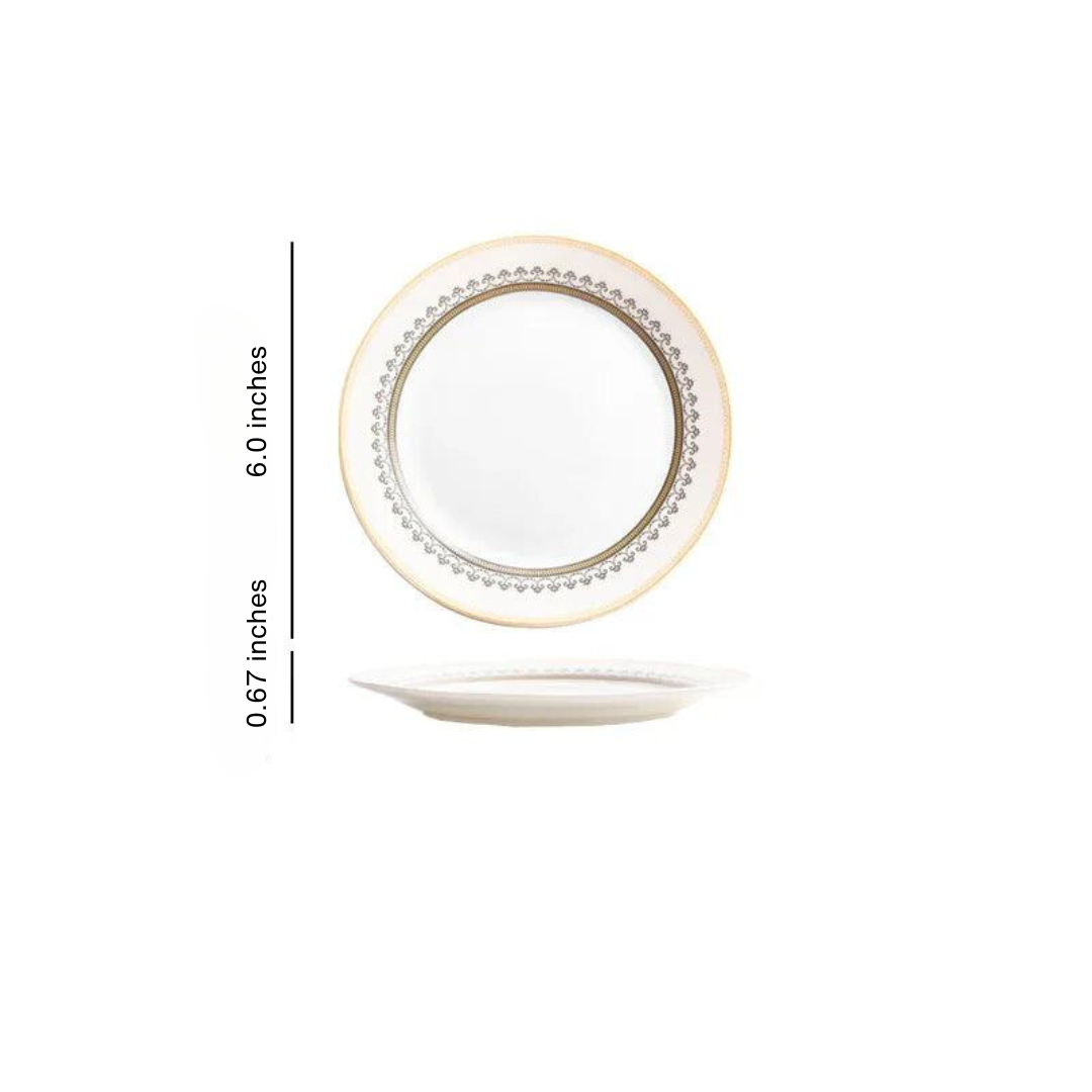 European-Style Patterned Ceramic Dinner Plates & Bowls