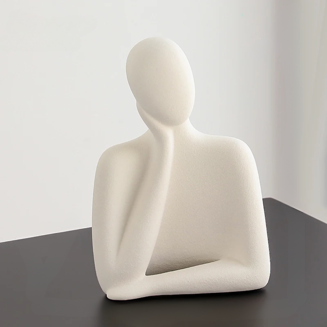 Abstract Frosted Ceramic Figurines