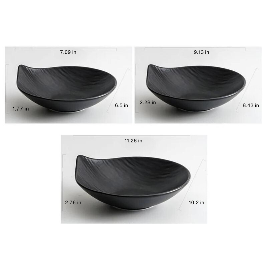 Ceramic Leaf-Shaped Bowls