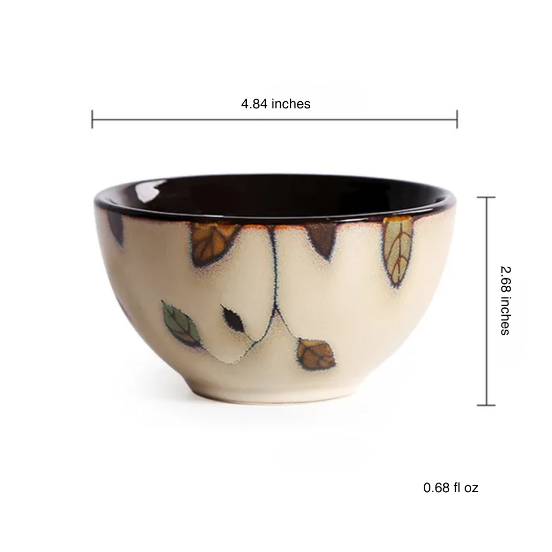 Hand-Painted Ceramic Bowls and Plates