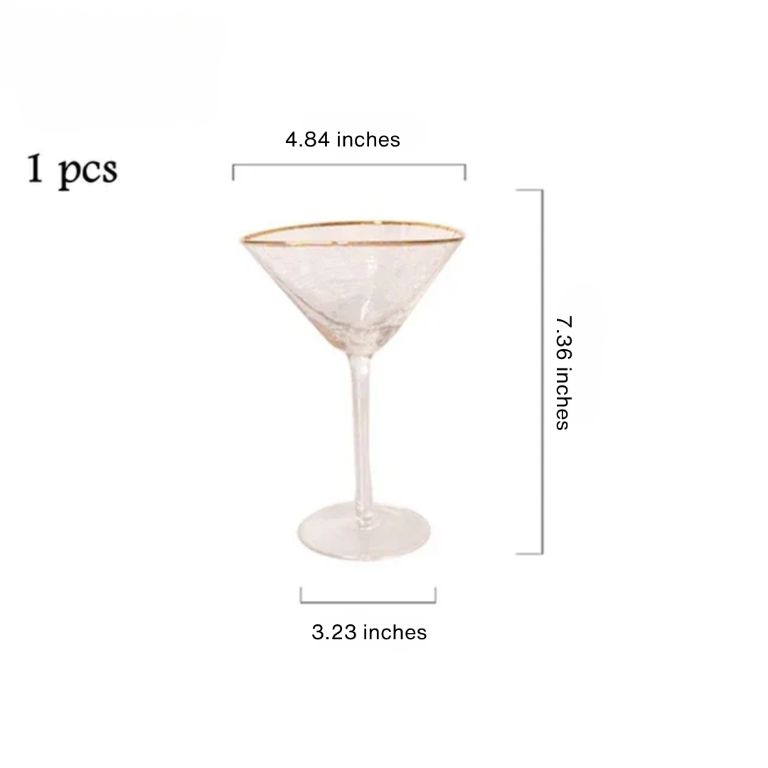 Golden Edge Cocktail Glasses