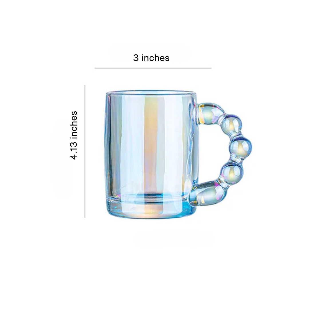 Beaded Glass Mugs