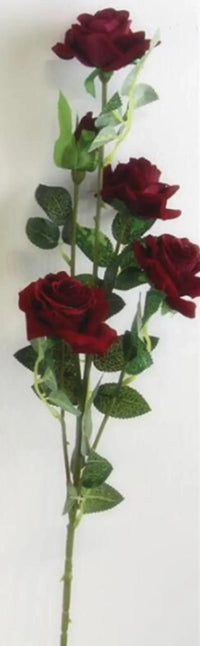 Long Stem Artificial Rose Flower Branches