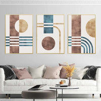 Trendy Minimalist Geometric Canvas Wall Prints