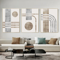 Trendy Minimalist Geometric Canvas Wall Prints