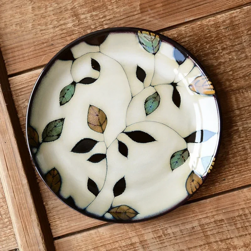 Hand-Painted Ceramic Bowls and Plates