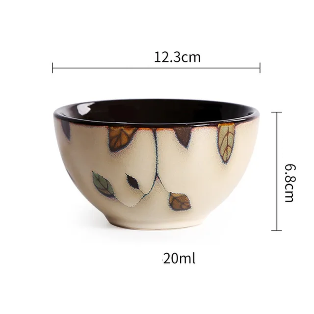 Hand-Painted Ceramic Bowls and Plates