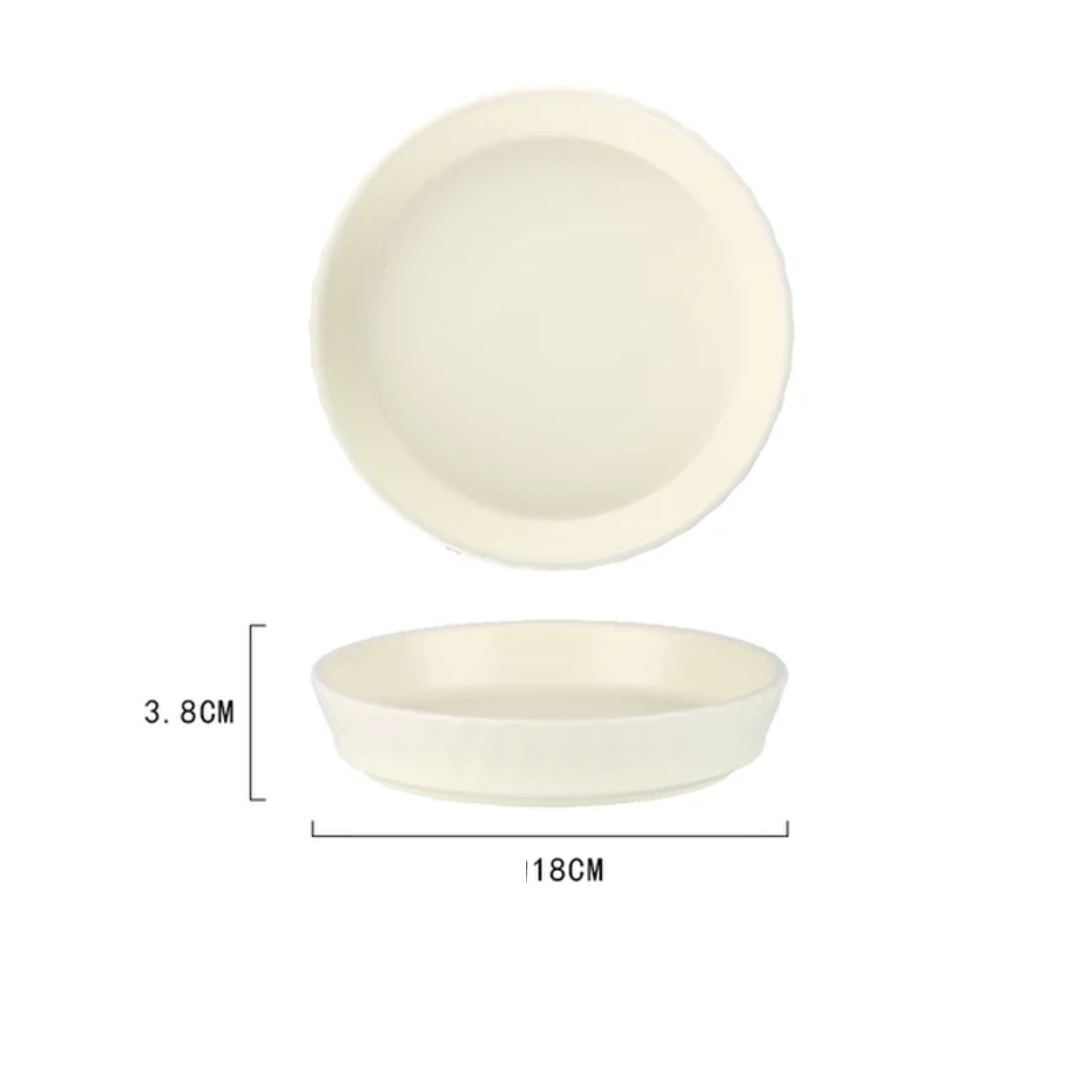 Solid Colored Ceramic Dinner Plates