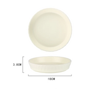 Solid Colored Ceramic Dinner Plates