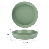 Solid Colored Ceramic Dinner Plates