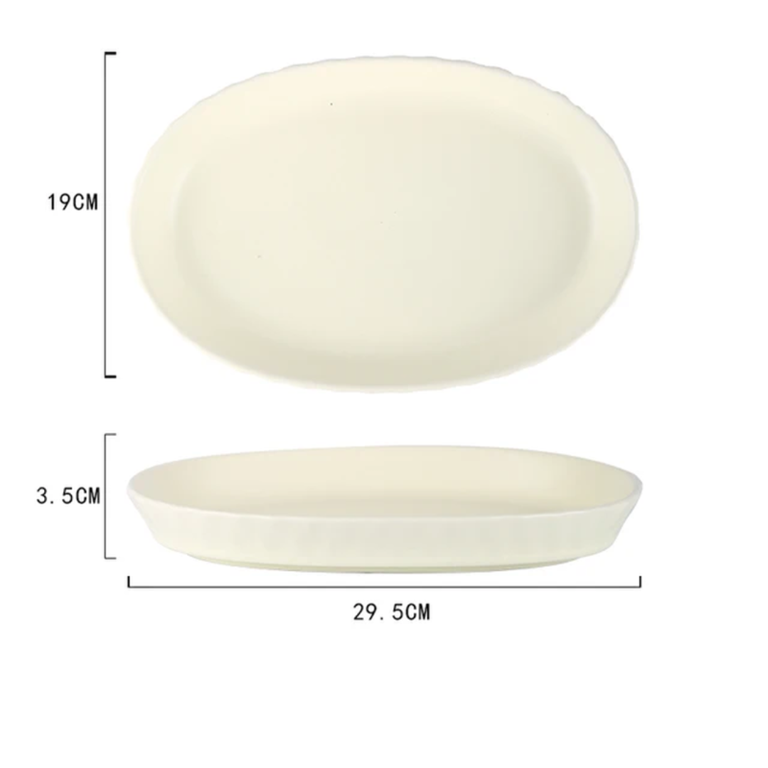 Solid Colored Ceramic Dinner Plates