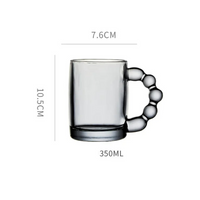 Beaded Glass Mugs